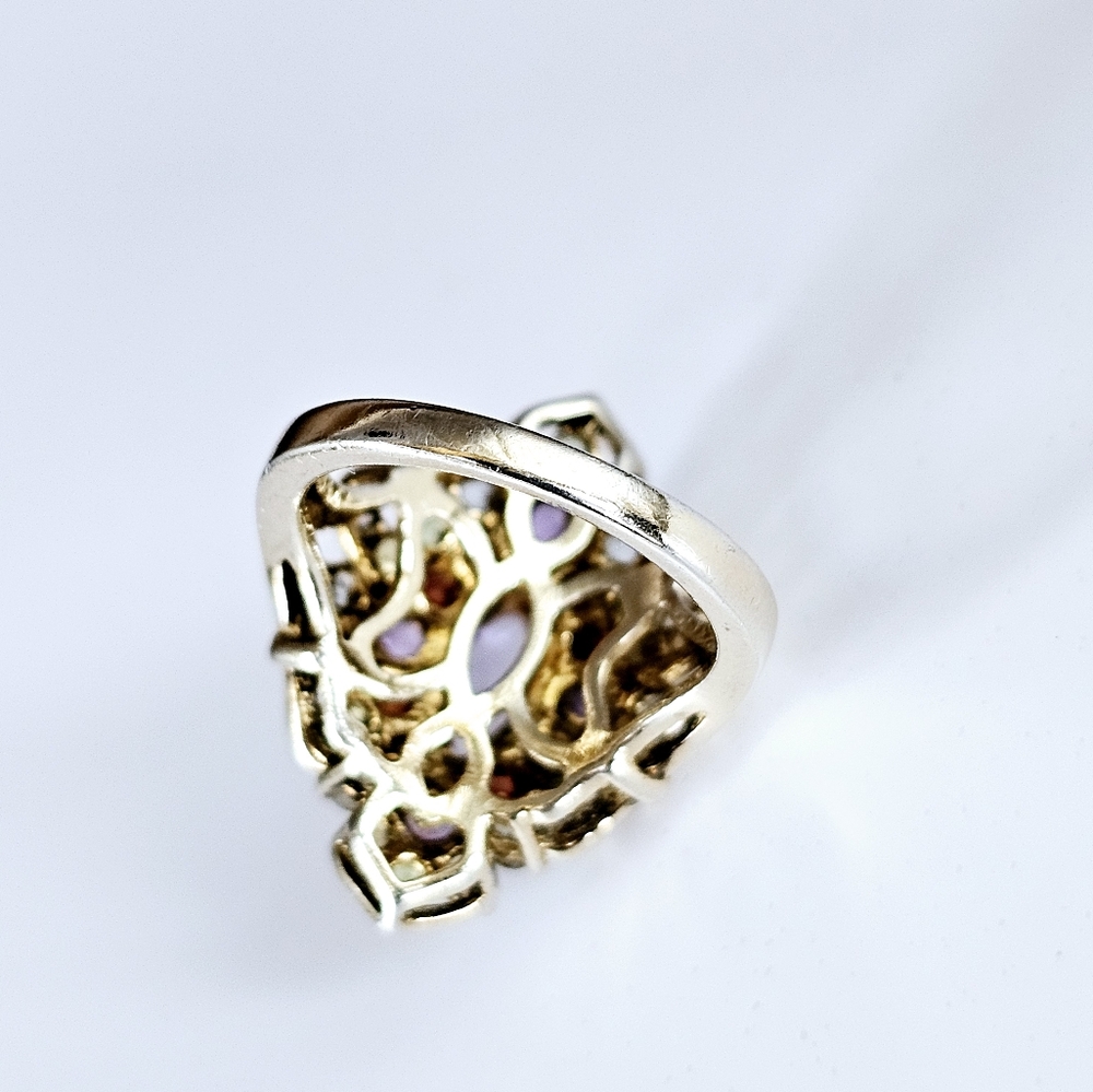 Michael Valitutti Genuine Gemstone 💍 in 18k Gold over Sterling Silver Sz 7! - Picture 13 of 16
